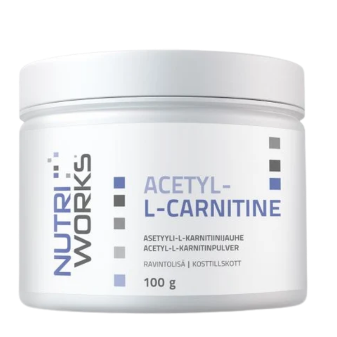 Nutri Works Acetyl-L-Carnitine - Asetyyli-L-karnitiinijauhe 100 g