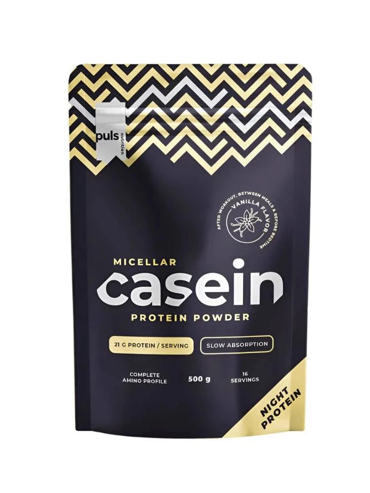 Puls Nutrition Casein - Kaseiiniproteiini Vanilja 500 g - erä