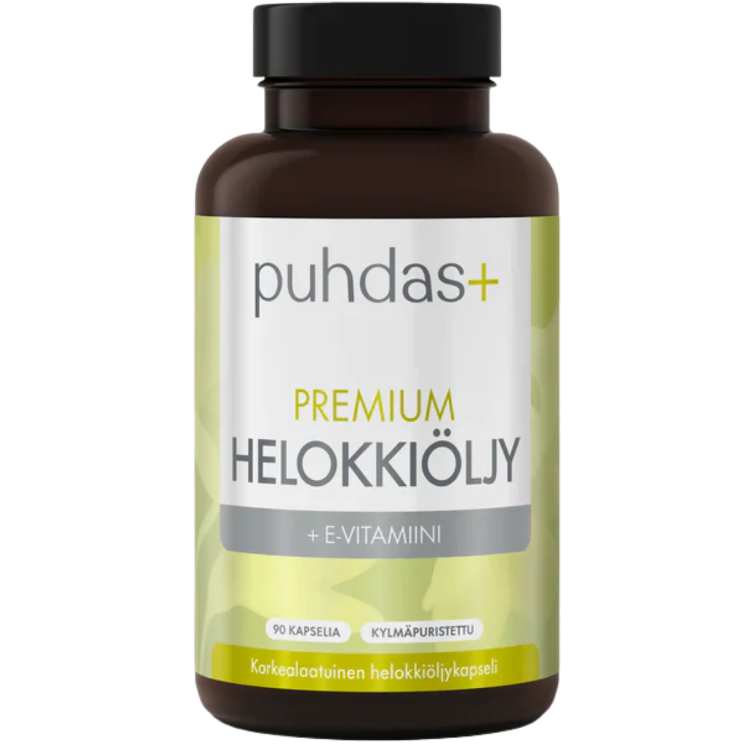 Puhdas+ Premium Helokkiöljy 90 kaps.