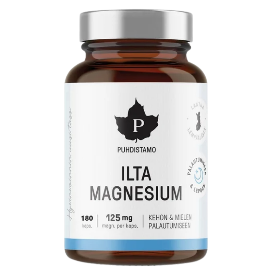 Puhdistamo Ilta Magnesium 180 kaps. - SÄÄSTÖPAKKAUS