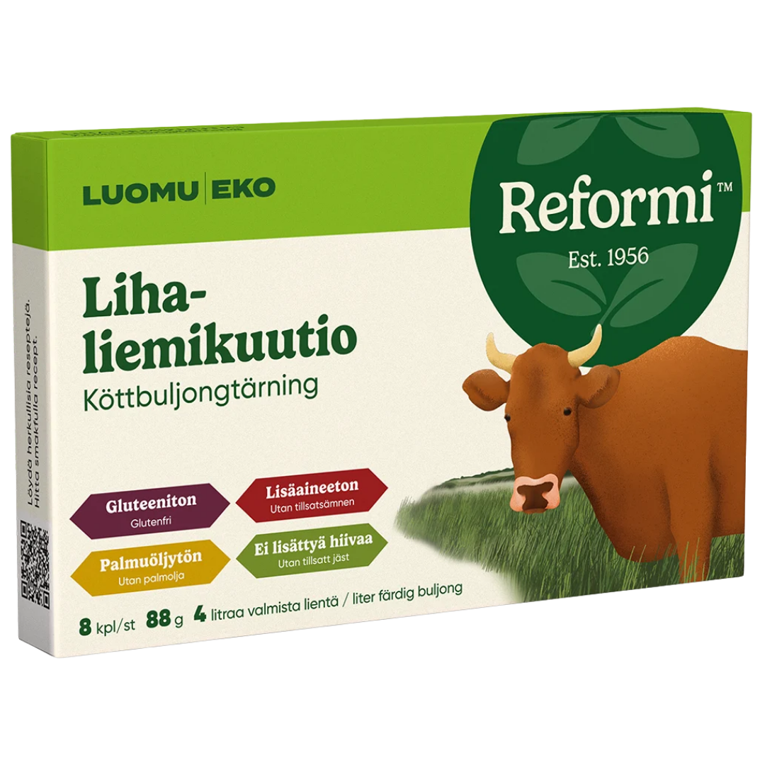 Reformi Luomu Lihaliemikuutio 8 kpl