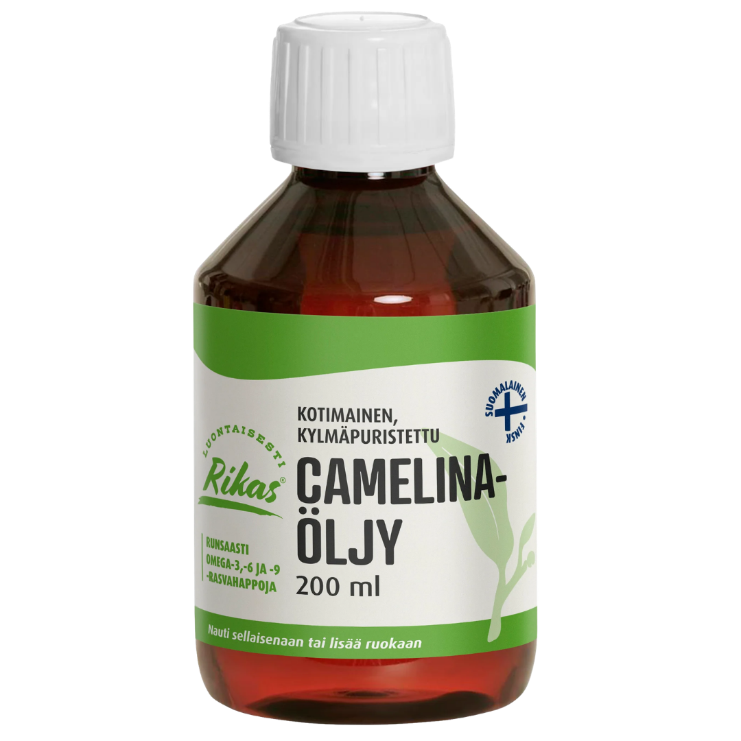 Rikas Kotimainen Kylmäpuristettu Camelinaöljy 200 ml