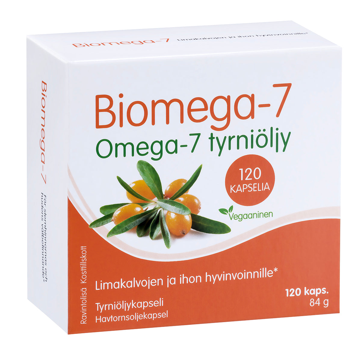 Biomega-7 Omega-7 Tyrniöljykapseli 120 kaps.