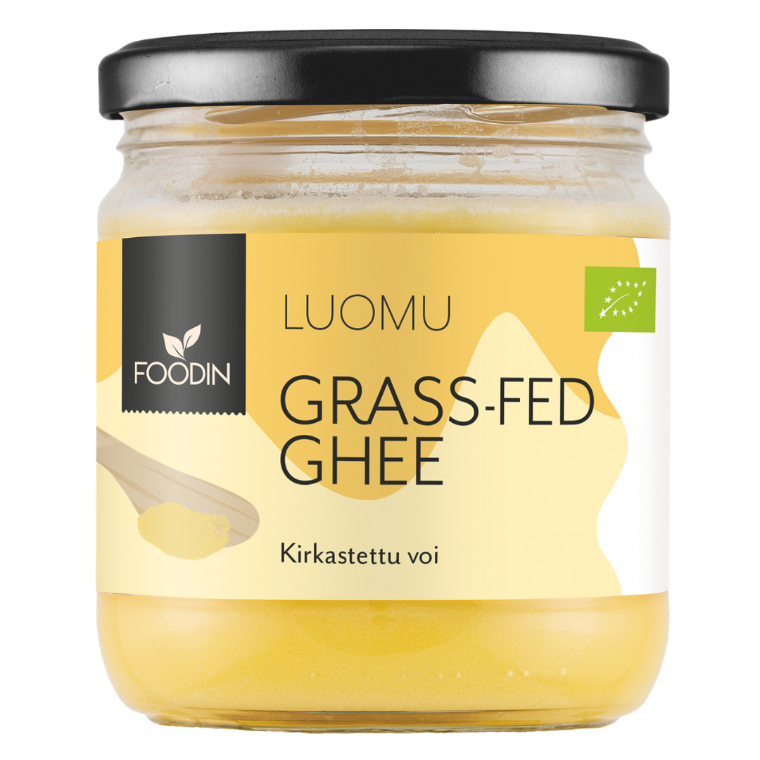 Foodin Luomu Grass-Fed Ghee 300 g - Sinunapteekki.fi