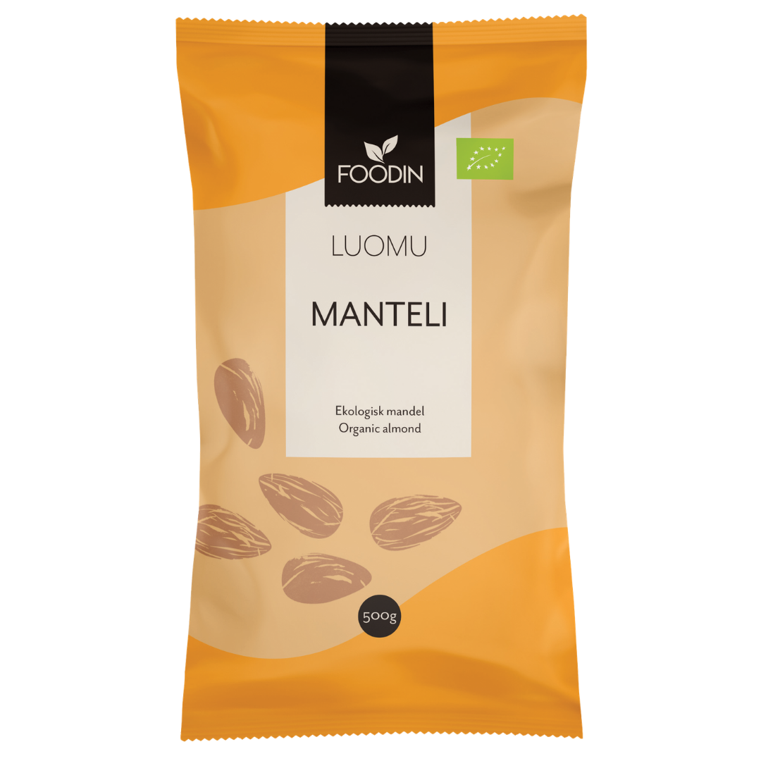 Foodin Manteli Luomu 500 g - Sinunapteekki.fi