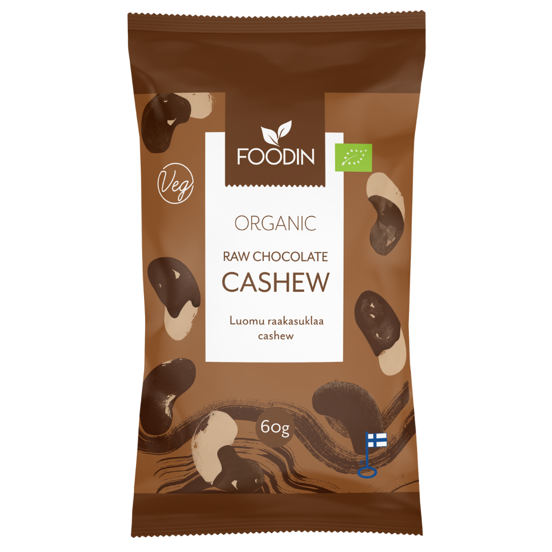 Foodin Raakasuklaa Cashew Luomu 60 g - Sinunapteekki.fi