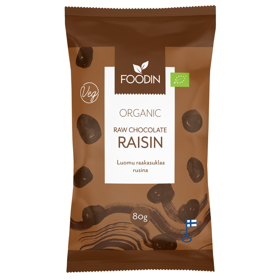 Foodin Raakasuklaa Rusina Luomu 80 g - Sinunapteekki.fi