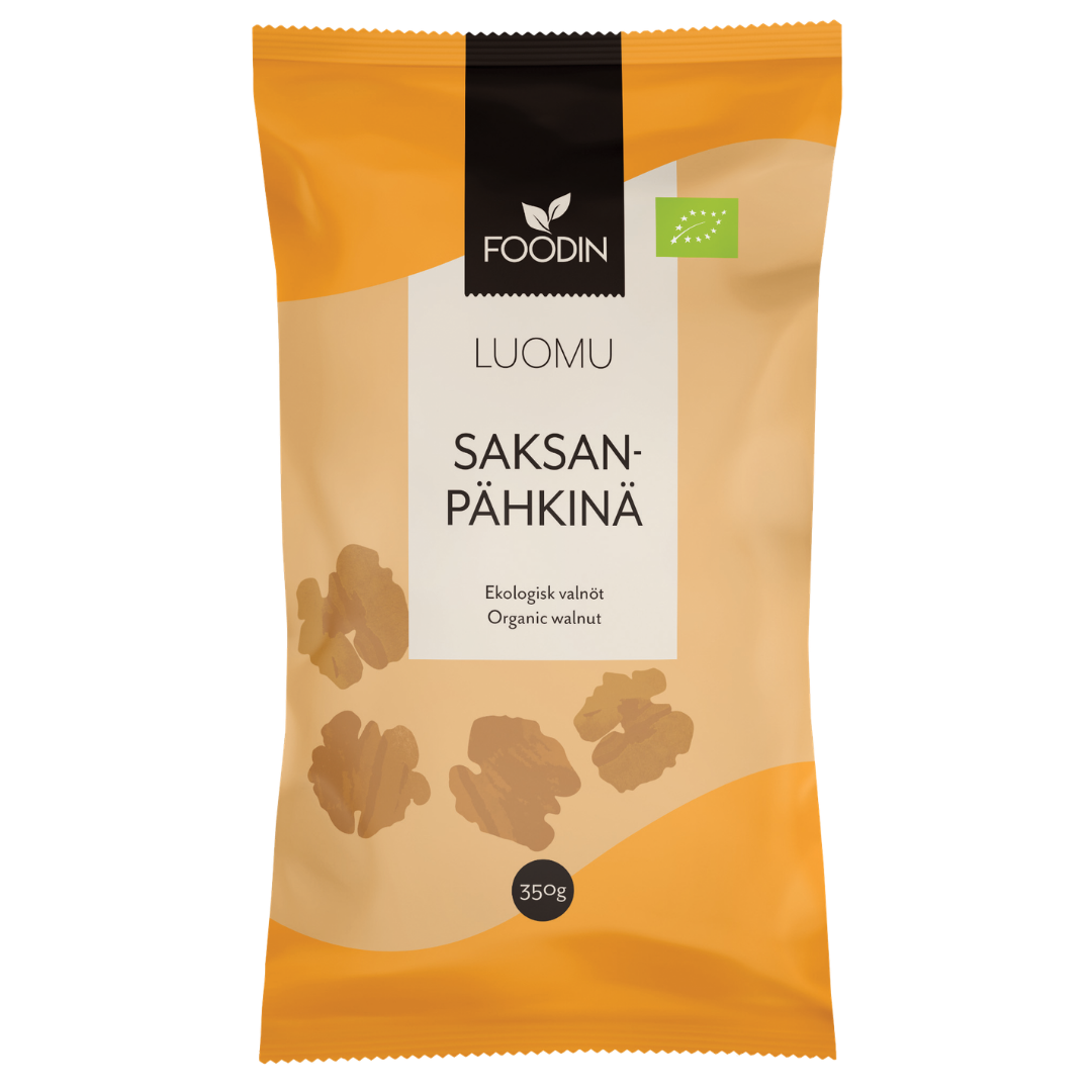 Foodin Saksanpähkinä 350 g - Luomu - Sinunapteekki.fi