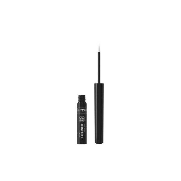 Lavera Liquid Eyeliner - Nestemäinen Silmänrajauskynä Musta 01 - poistuu