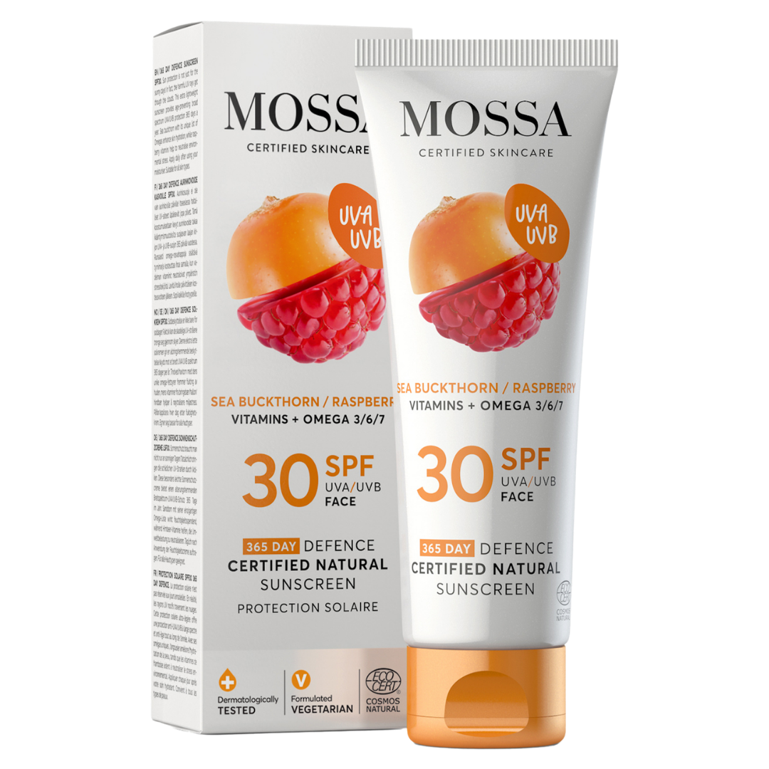 Mossa 365 Days Defence - Aurinkosuojavoide kasvoille SPF30 - Sinunapteekki.fi