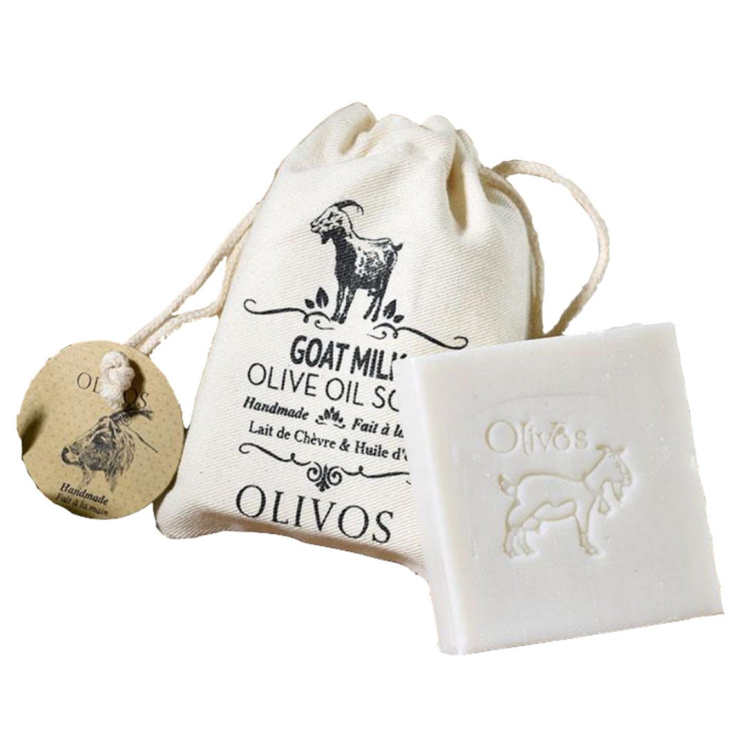 Olivos Goat Milk Olive Oil Soap - Vuohenmaito Oliiviöljysaippua 150 g - Sinunapteekki.fi