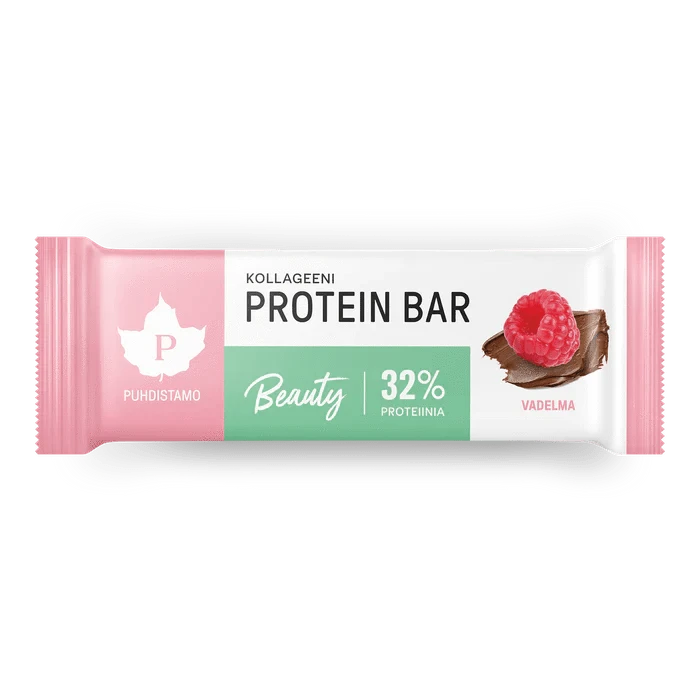 Puhdistamo Kollageeni Protein Bar Vadelma 30 g