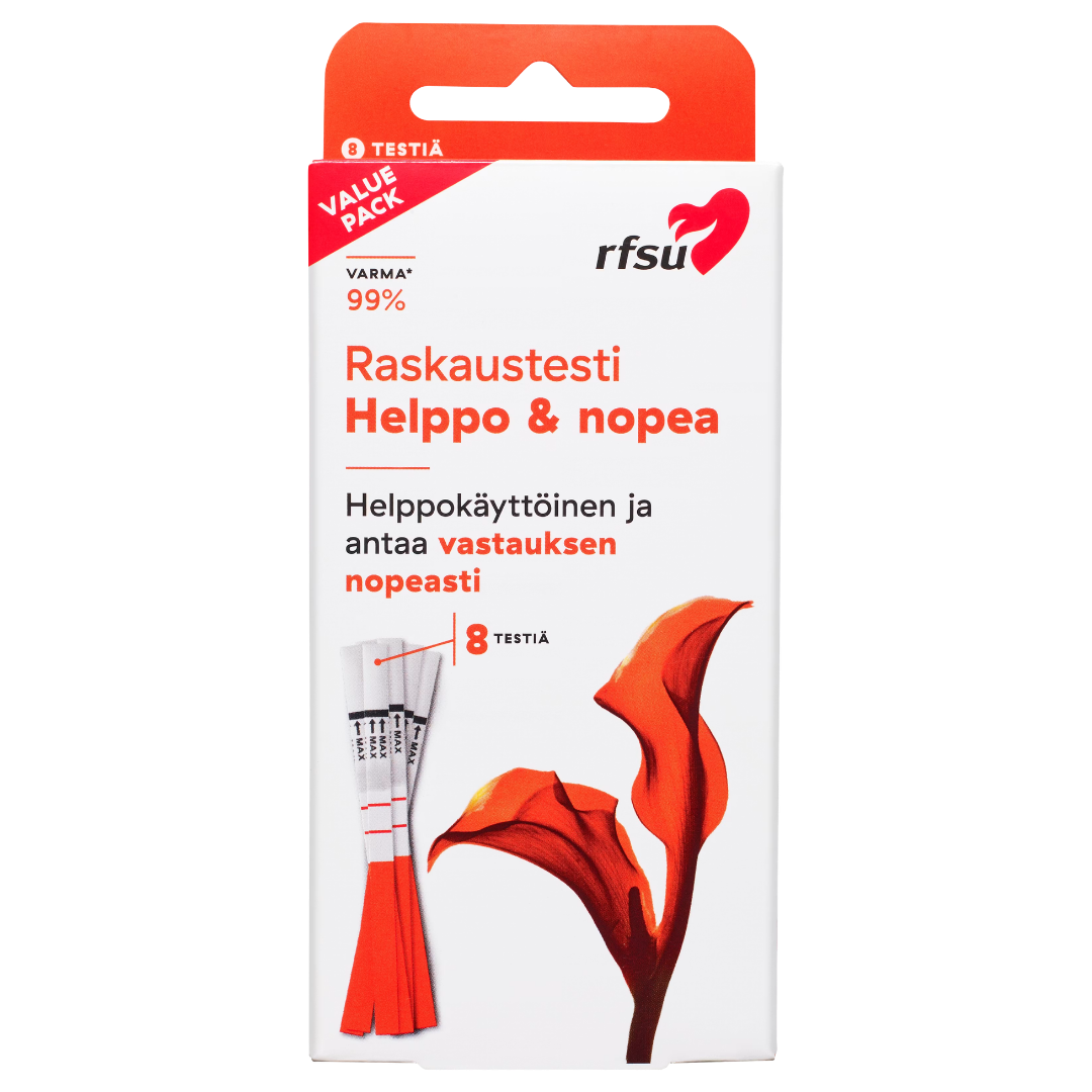 RFSU Raskaustestiliuskat 8 kpl - Sinunapteekki.fi