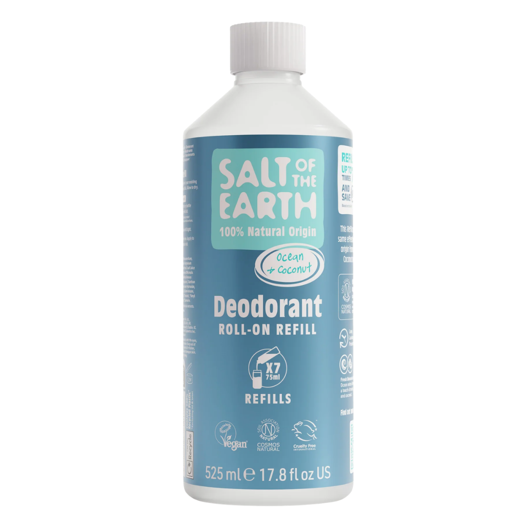 Salt of the Earth - Meri & Kookos Roll-On Deodorantti täyttöpakkaus 525 ml