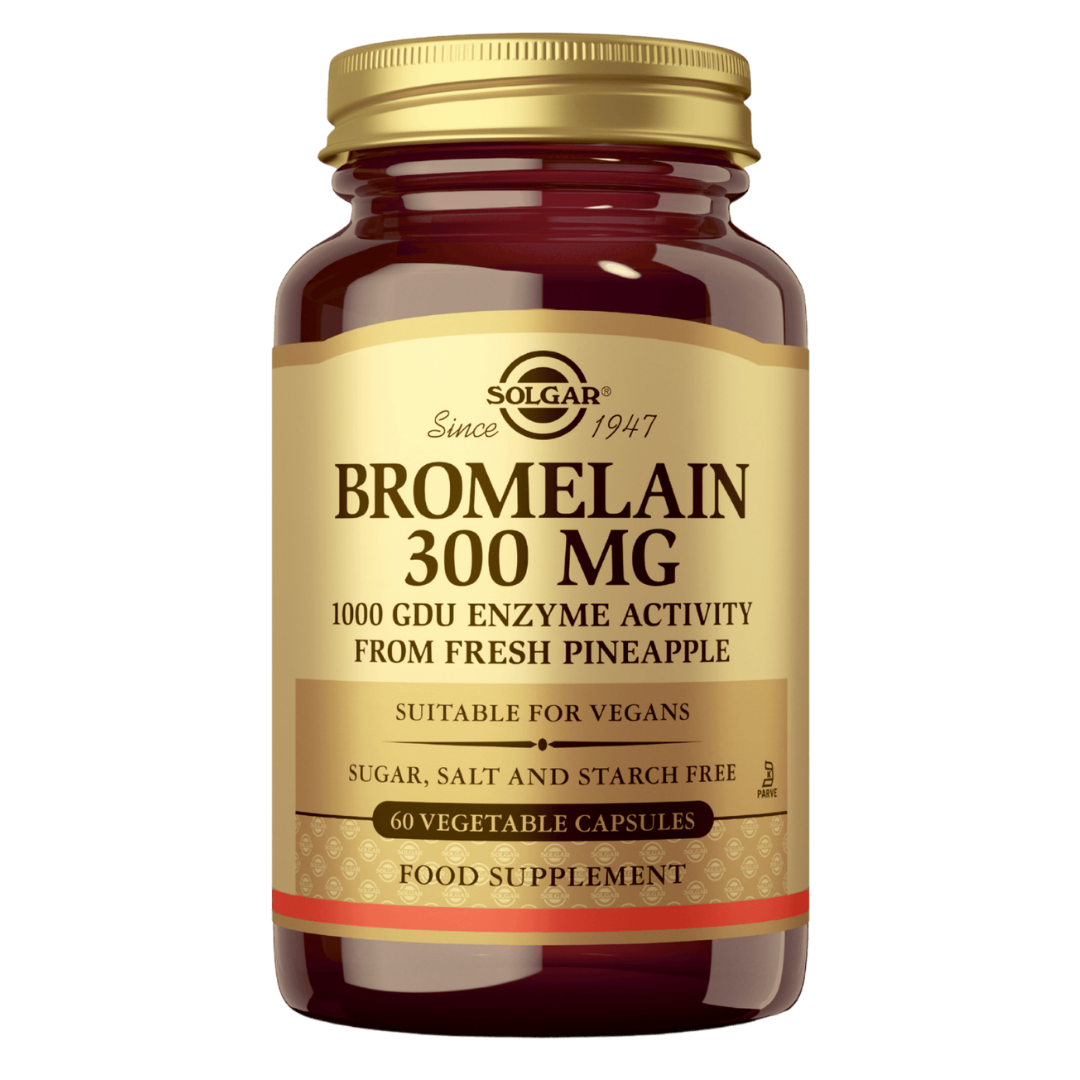 Solgar Bromelain 300 mg - Bromelaiini 60 kaps.