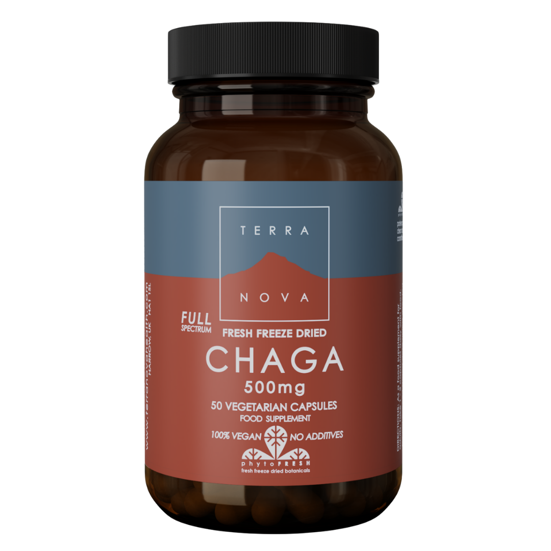 Terranova Chaga Full Spectrum 500 mg - Pakurikääpä 50 kaps.