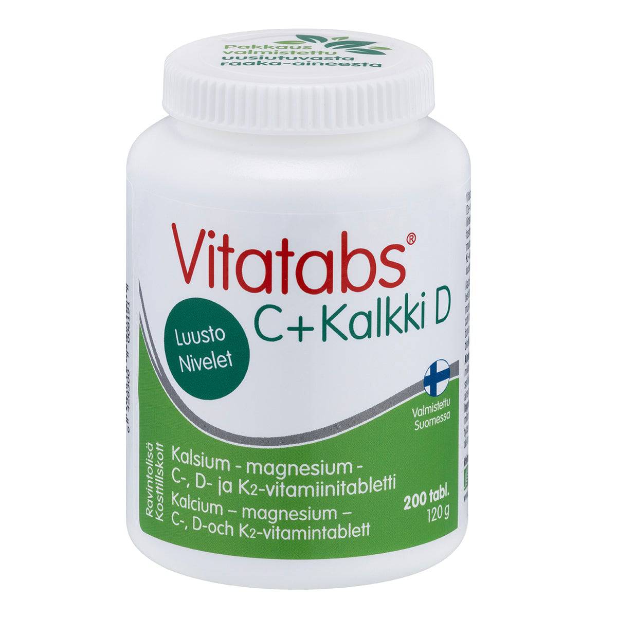 Vitatabs C + Kalkki D 200 tabl. - Sinunapteekki.fi