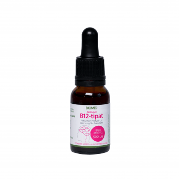 Biomed Aktiiviset B12-vitamiinitipat - Metyyli- ja Adenosyylikobalamiini 15 ml - Sinunapteekki.fi
