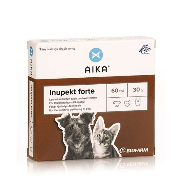 AIKA Inupekt Forte - lemmikkien suoliston hyvinvointiin 60 tabl. - Sinunapteekki.fi