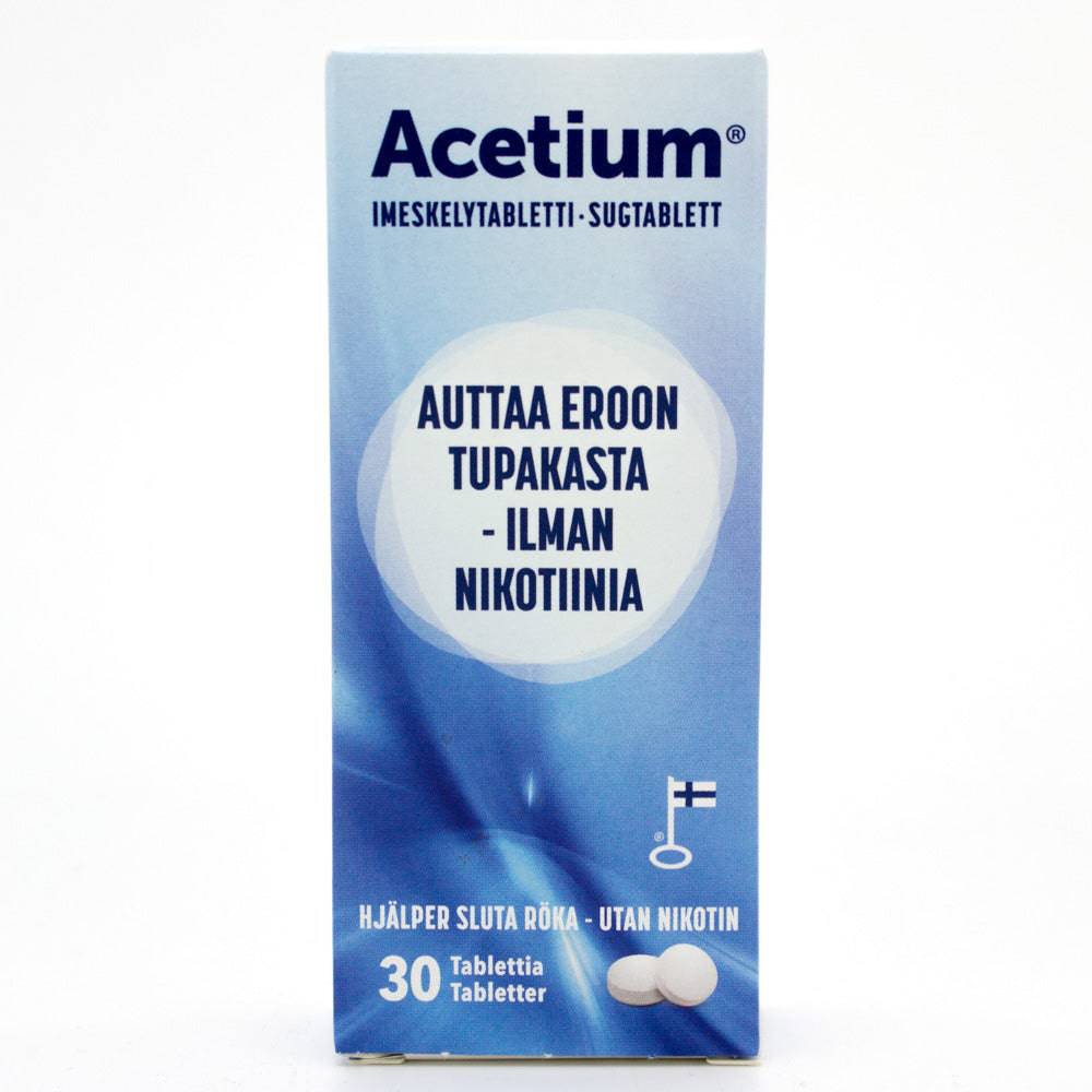 Acetium Imeskelytabletti - Irti tupakasta 30 tabl. - Sinunapteekki.fi
