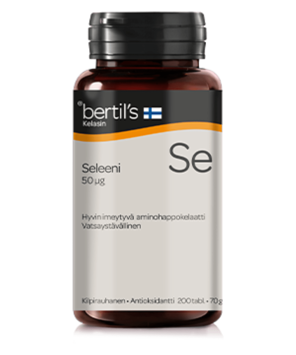 Bertil's Seleeni - Aminohappokelaattitabletti 50 µg 200 tabl. - Sinunapteekki.fi