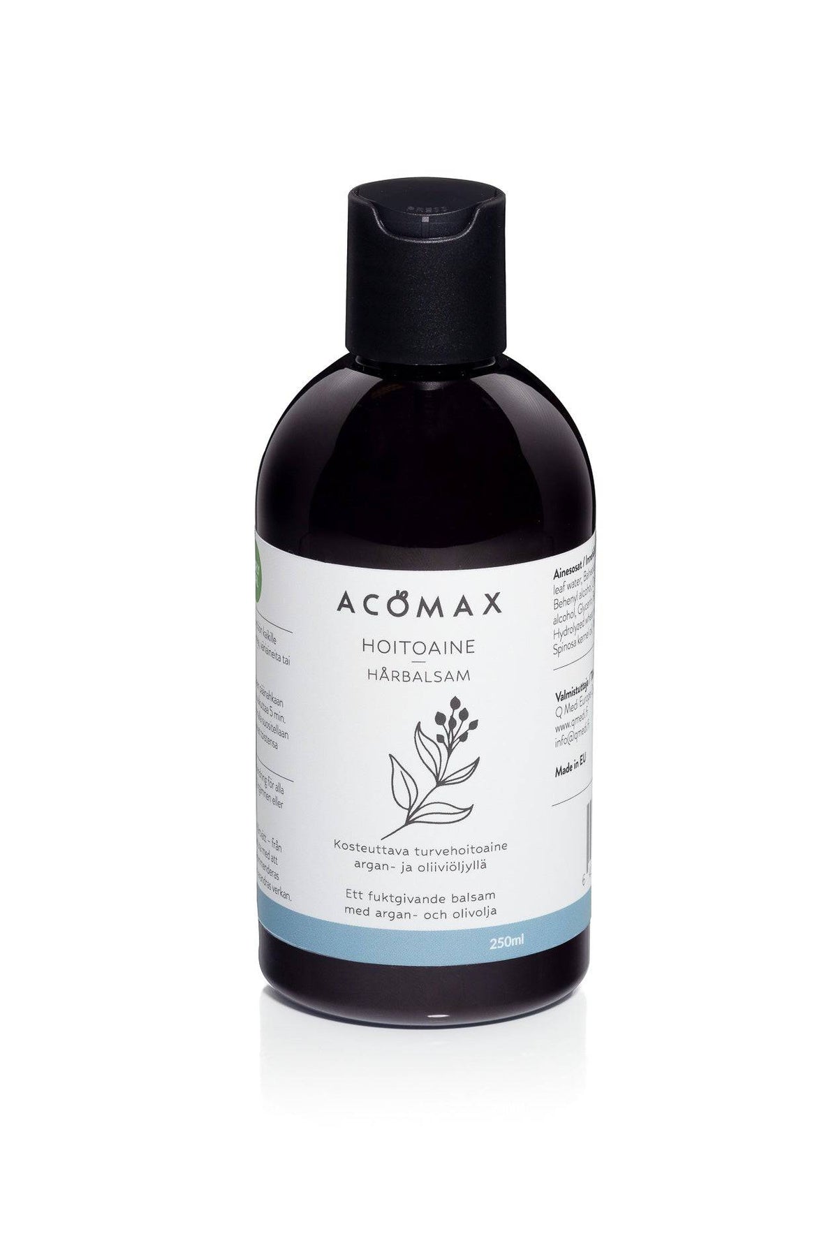 Acomax Hoitoaine - Kosteuttava turvehoitoaine hiuksille 250 ml - Sinunapteekki.fi