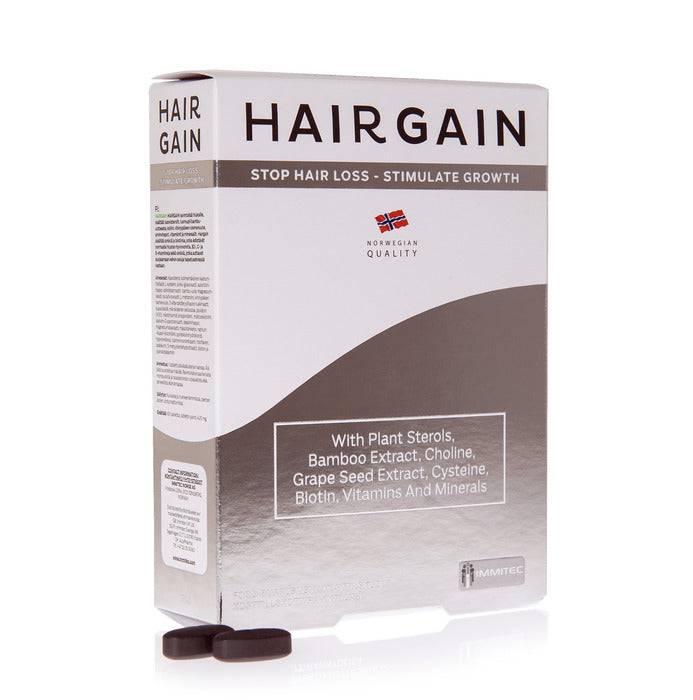 Immitec Hairgain - Ravintolisä hiuksille 60 tabl. - Sinunapteekki.fi