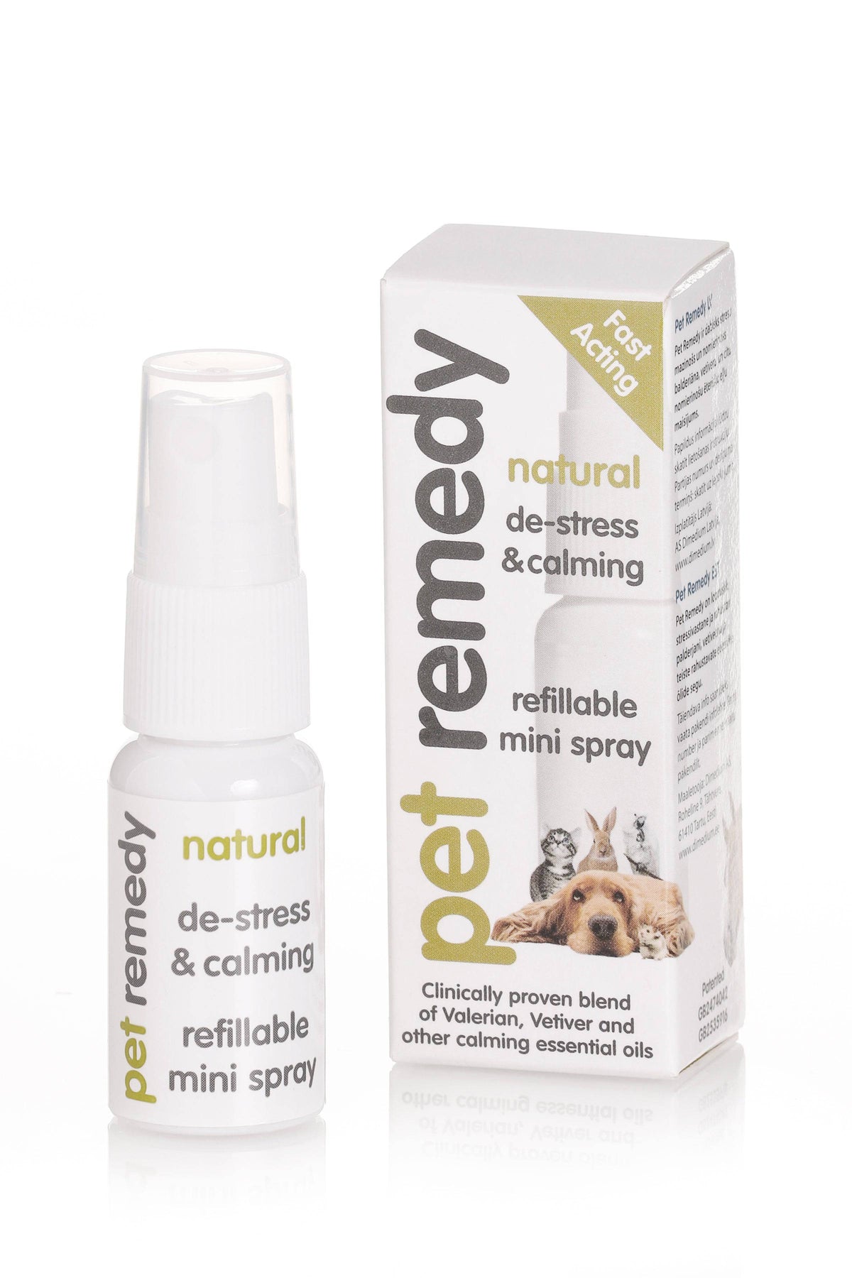 Pet Remedy Natural De-Stress & Calming - Matkasuihke eläimille 15 ml - Sinunapteekki.fi