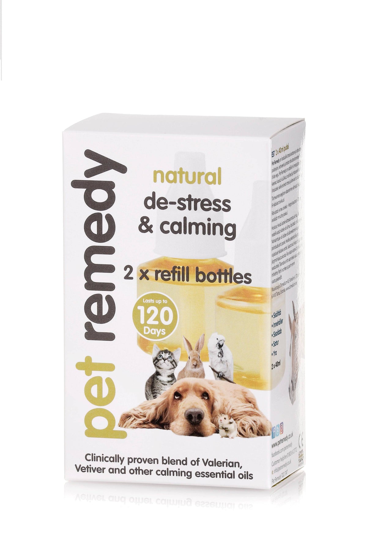 Pet Remedy täyttöpullot haihduttimeen 2 x 40 ml - Sinunapteekki.fi