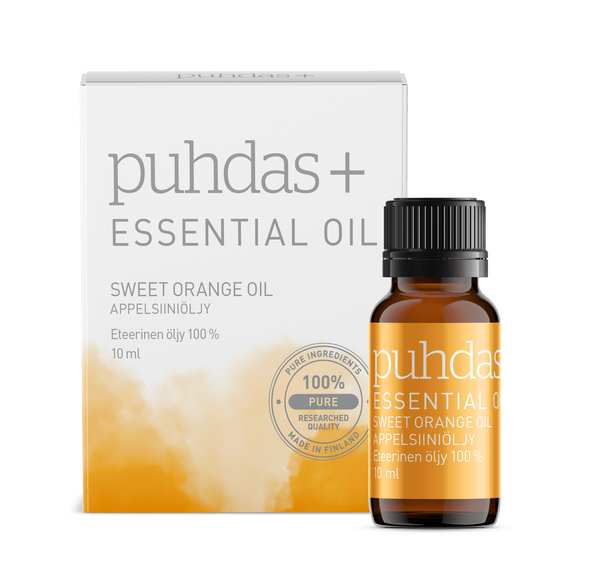 Puhdas+ Essential Oil Sweet Orange Oil 10 ml - Appelsiiniöljy - Sinunapteekki.fi