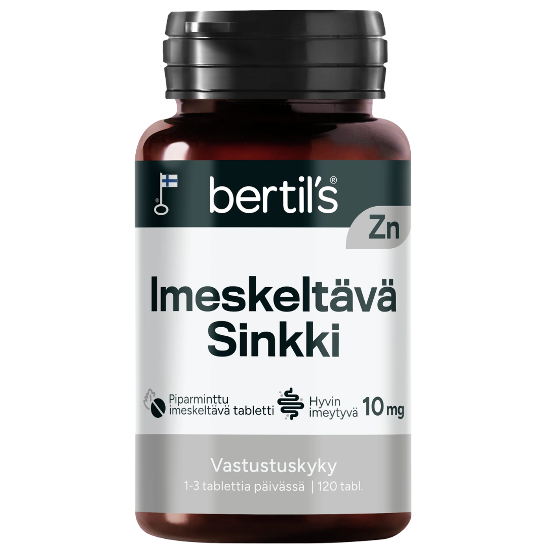 Bertil`s Imeskeltävä Sinkki 120 tabl.