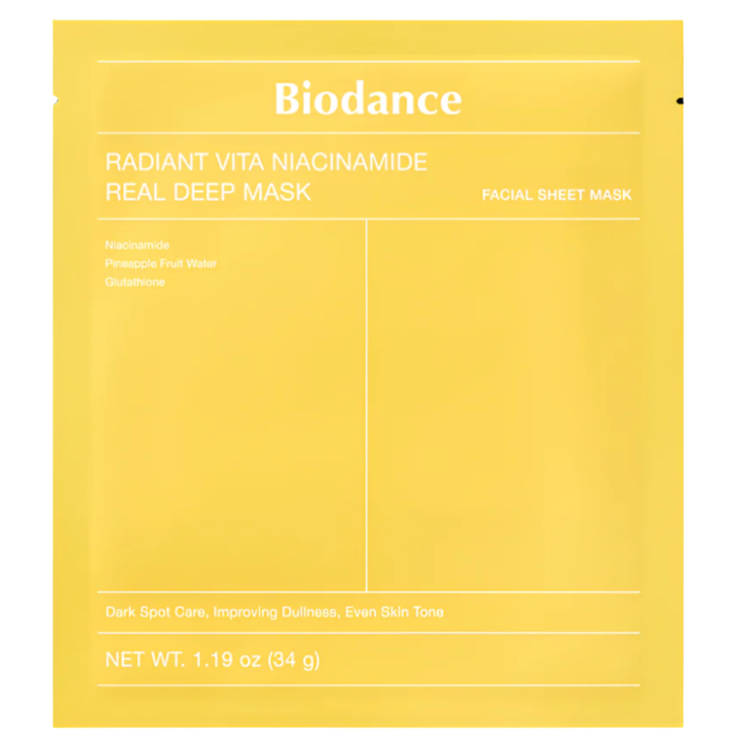 Biodance Radiant Vita Niacinamide Real Deep Mask - Kasvonaamio 1 kpl