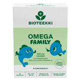 Bioteekin Omega Family mansikka-sitruuna 54 kpl