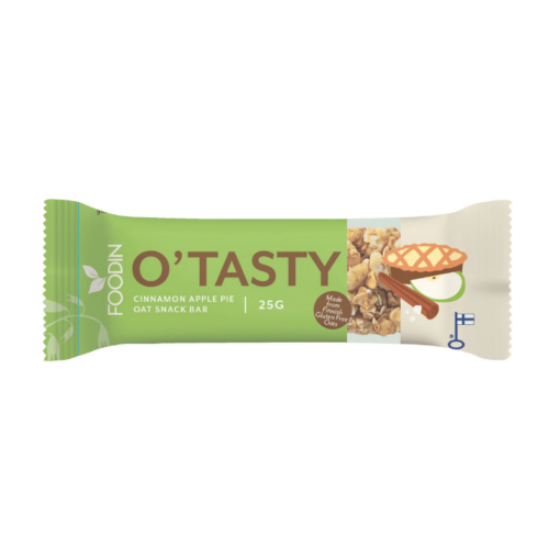 Foodin O'Tasty Oat Snack Bar Cinnamon Apple Pie - Kaurapatukka Kaneli & Omenapiirakka 25 g - Päiväys 09/2026