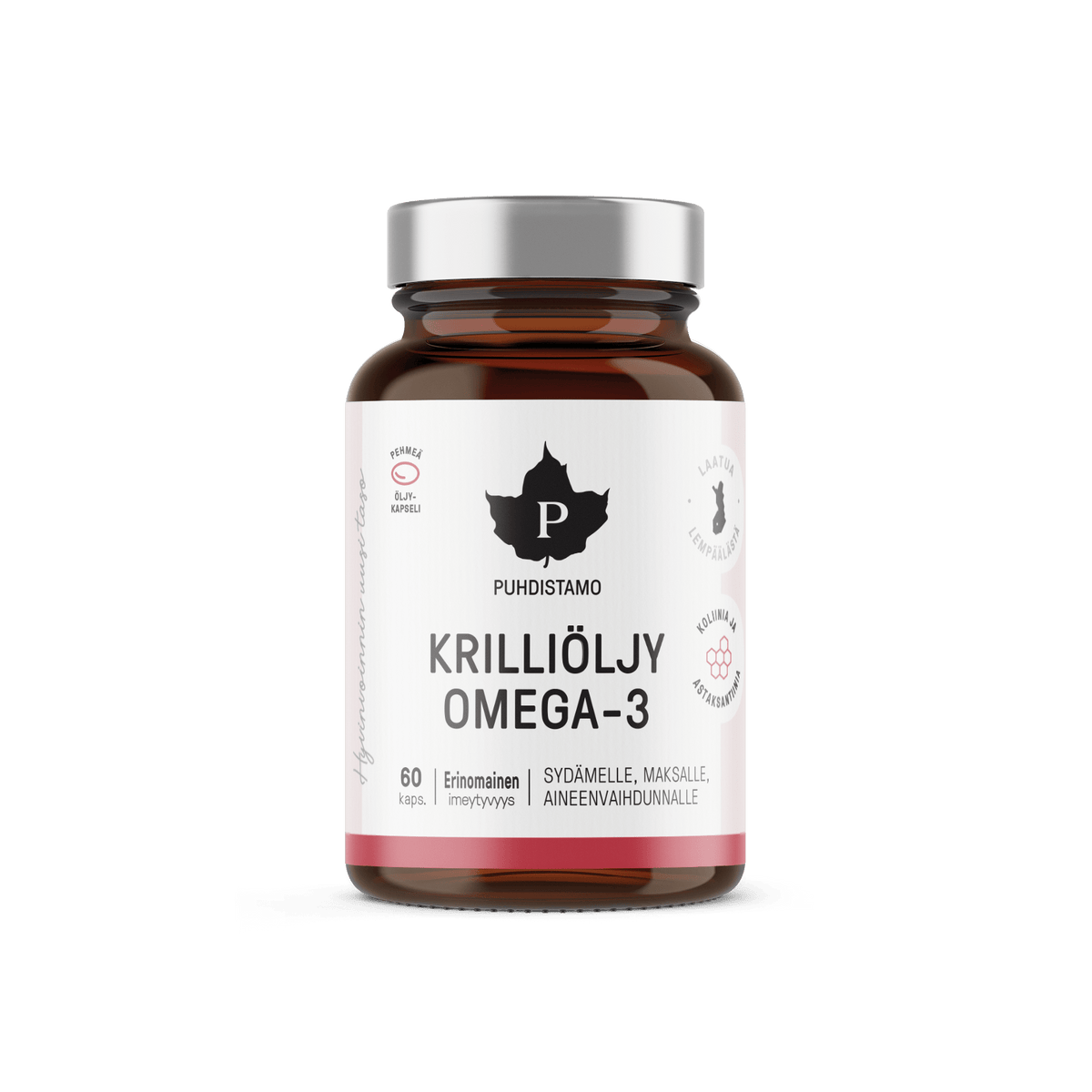 Puhdistamo Krilliöljy Omega-3 60 kaps. - Sinunapteekki.fi