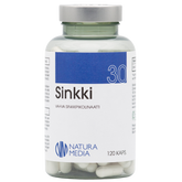 Natura Media Sinkki 30 mg 120 kaps., sinunapteekki.fi
