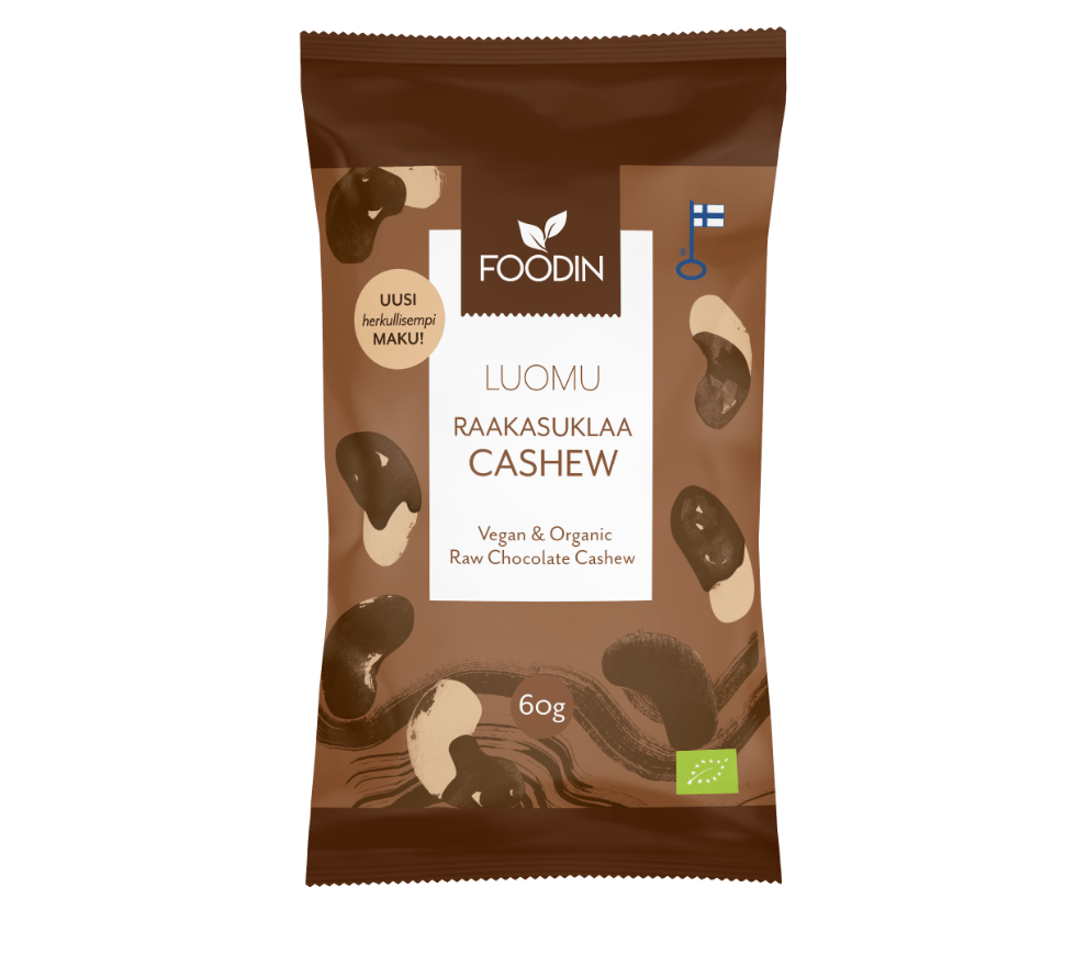 Foodin Raakasuklaa Cashew Luomu 60 g - Sinunapteekki.fi
