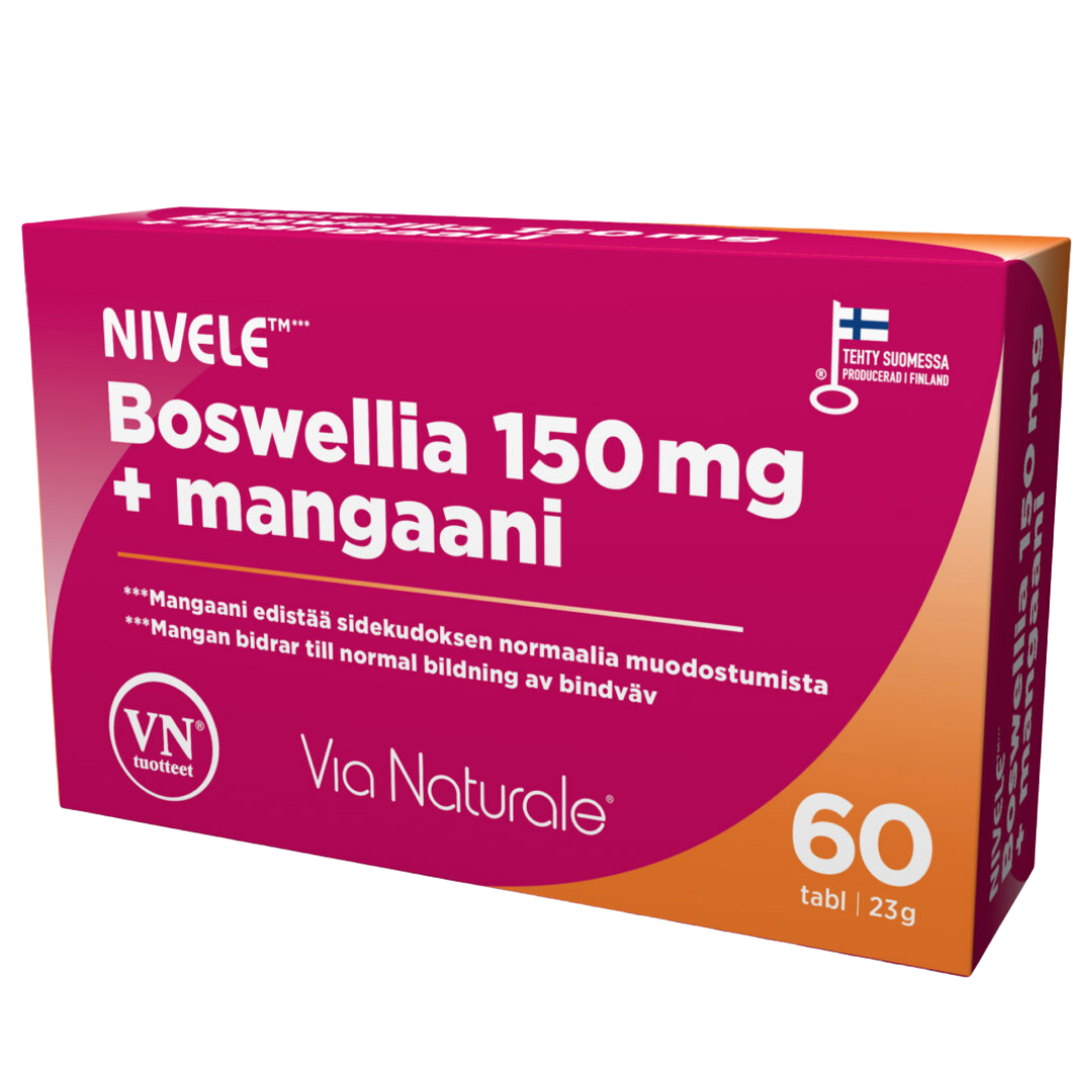 Nivele Boswellia + Mangaani 150 mg 60 tabl.