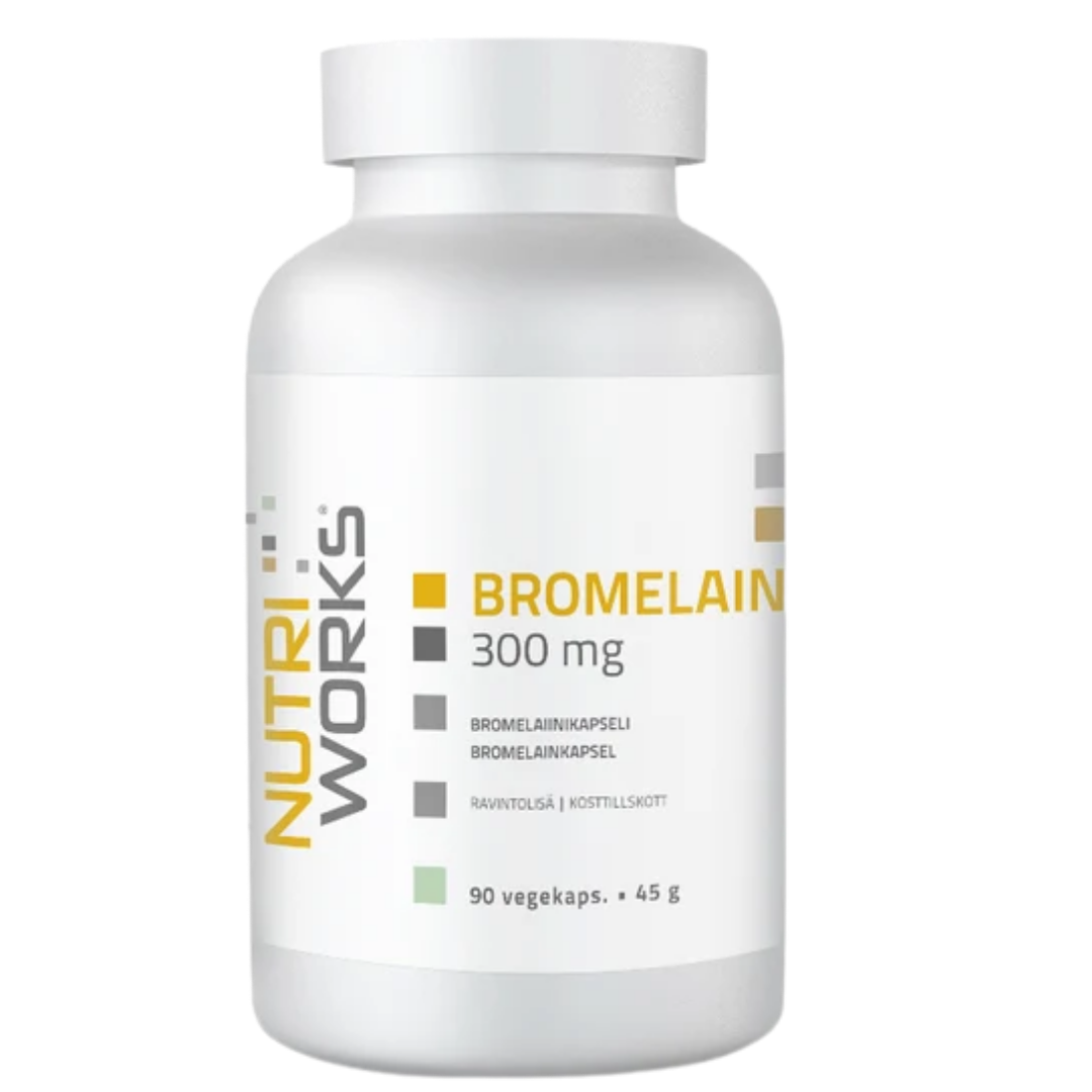 Nutri Works Bromelain 300 mg - Bromelaiinikapseli 90 kaps.