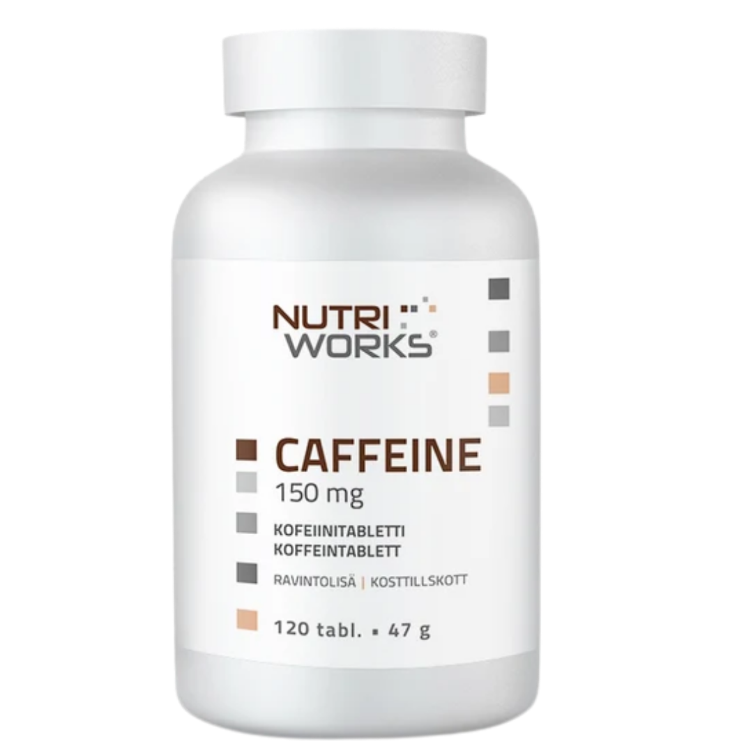 Nutri Works Caffeine 150 mg - Kofeiinitabletti 120 tabl.