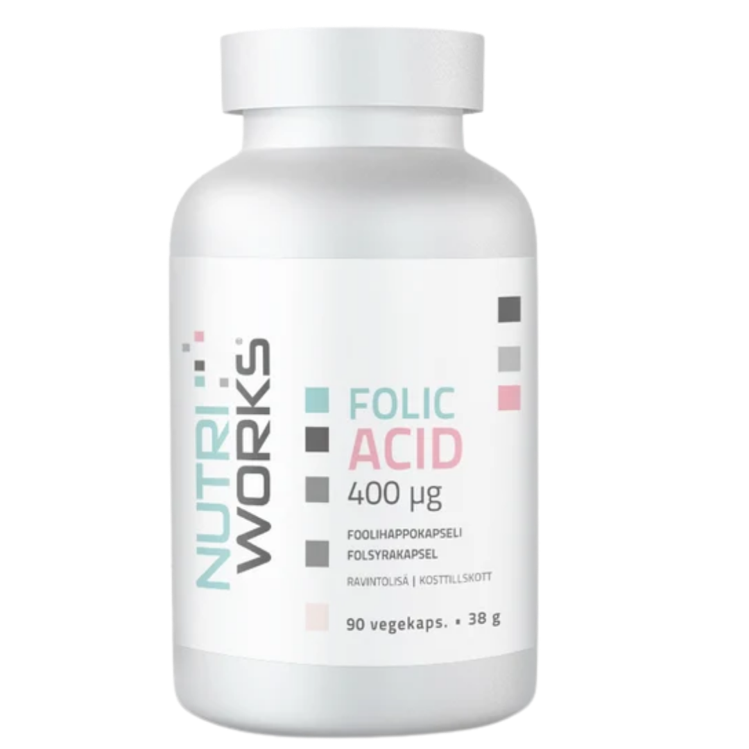 Nutri Works Folic Acid 400 µg - Foolihappokapseli 90 kaps.
