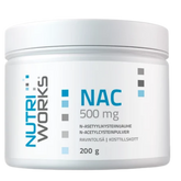 Nutri Works NAC 500 mg - N-Asetyylikysteiinijauhe 200 g