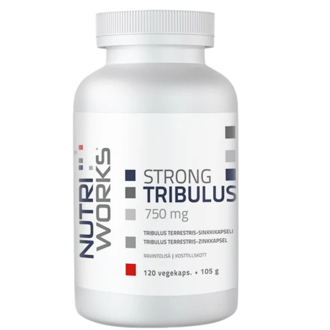 Nutri Works Strong Tribulus 750 mg 120 vegekaps.
