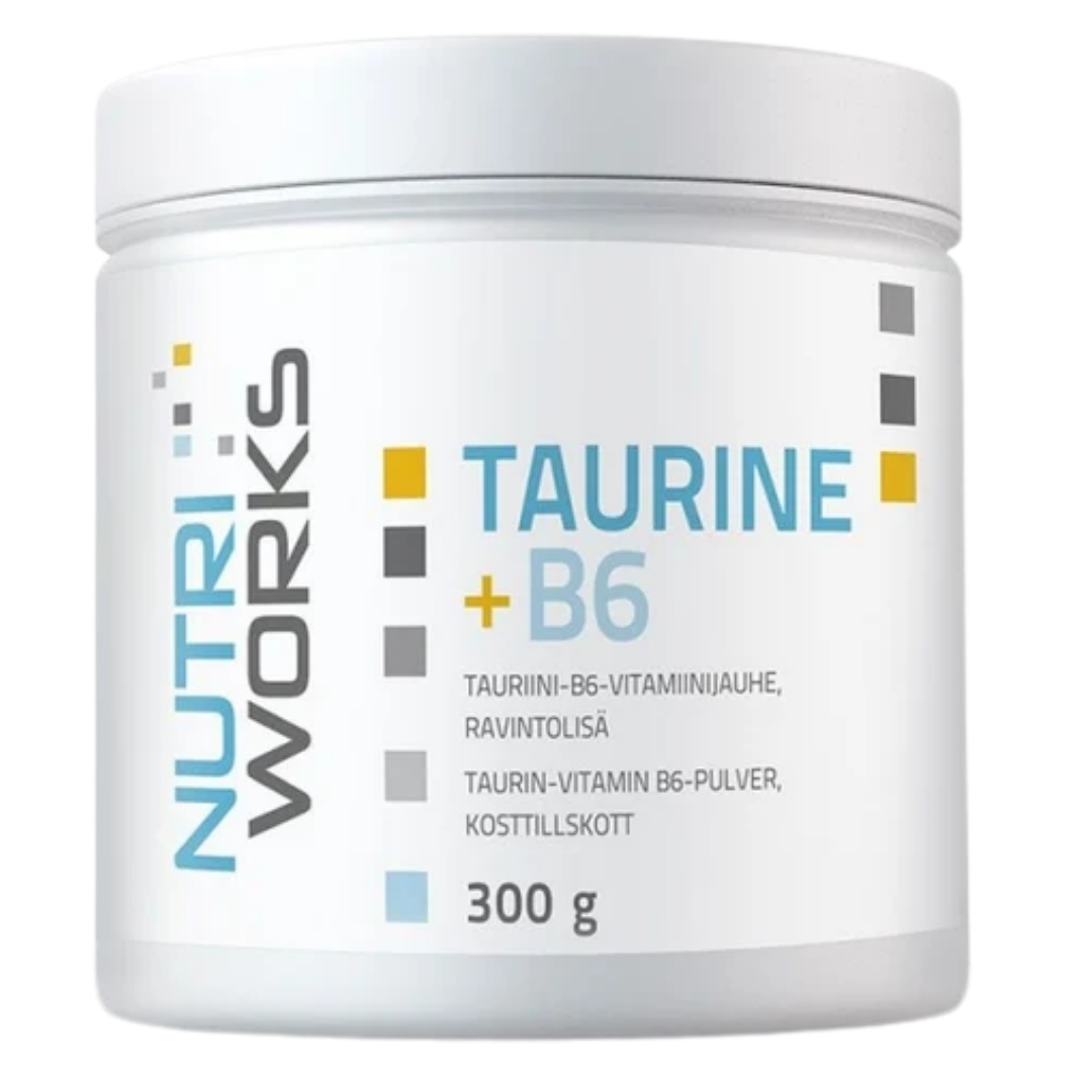 Nutri Works Taurine + B6 - tauriini-B6-vitamiinijauhe 300 g