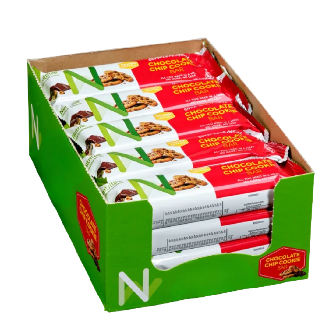 Nutrilett Chocolate Chip Cookie - Suklaakeksi patukka 20 x 60 g TUKKUPAKKAUS