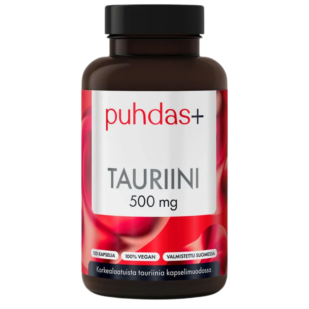 Puhdas+ Tauriini 500 mg 120 kaps.