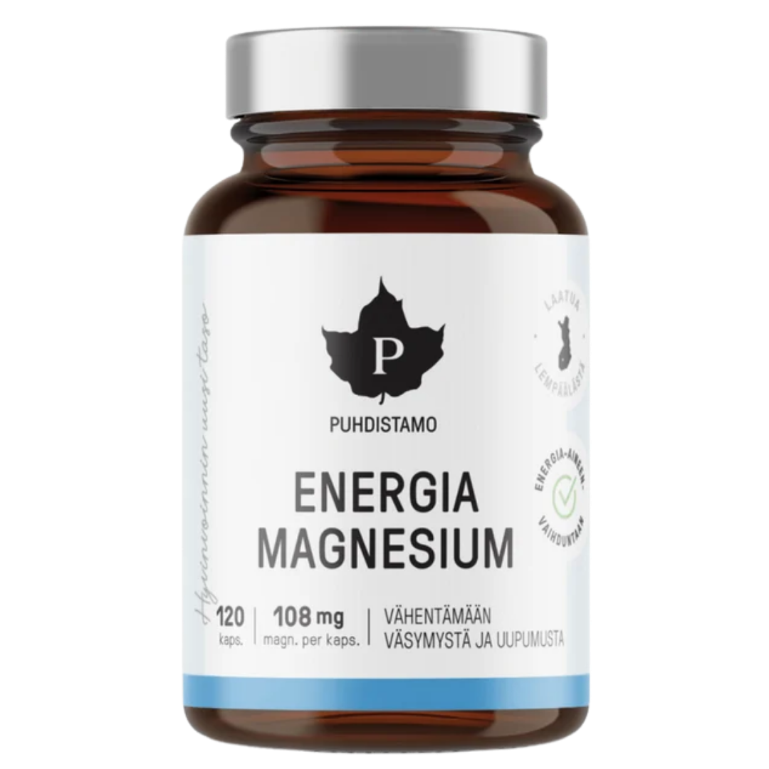 Puhdistamo Energia Magnesium 120 kaps.