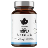 Puhdistamo Tripla Sinkki + C 25 mg 120 kaps.