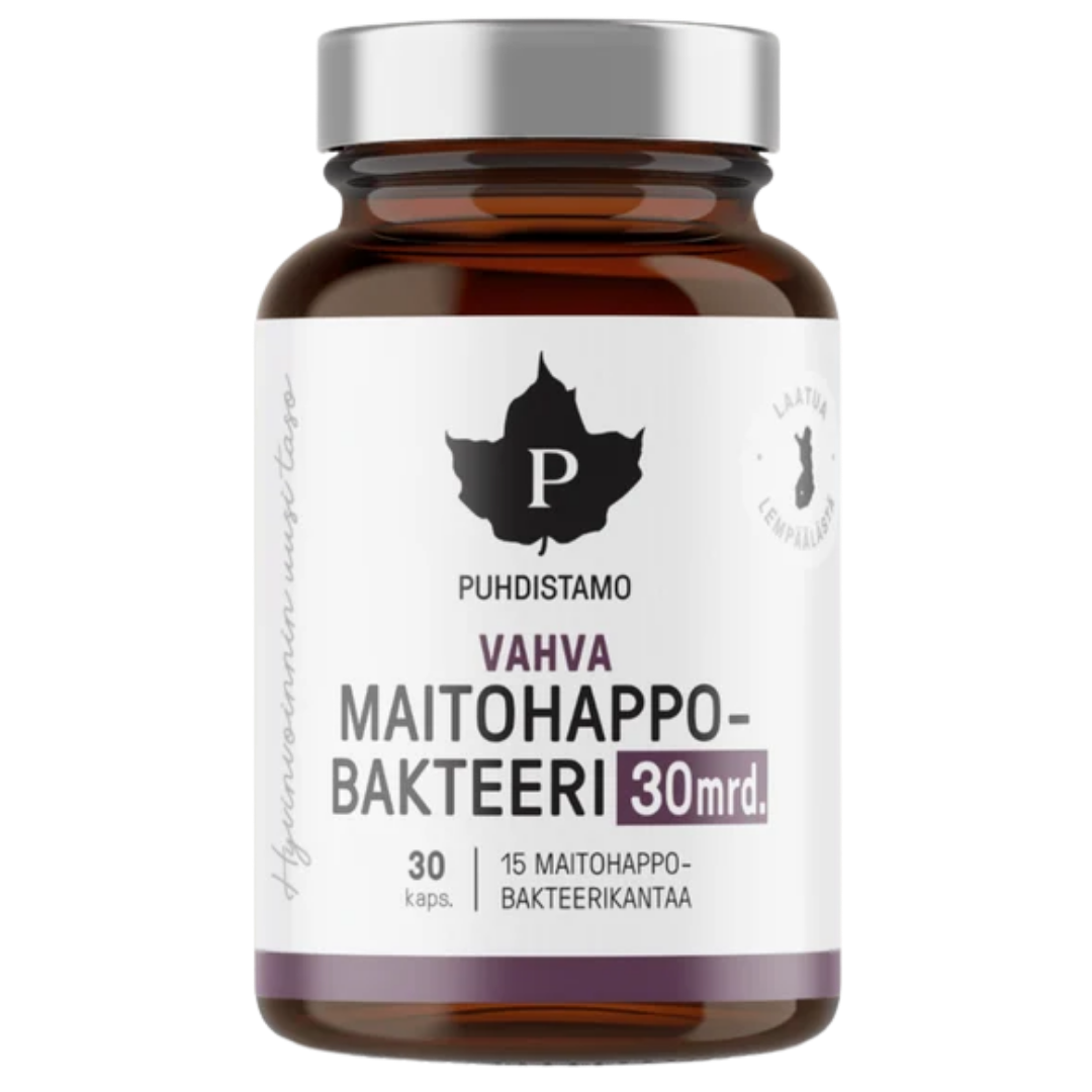 Puhdistamo Vahva Maitohappobakteeri 30 mrd. 30 kaps.