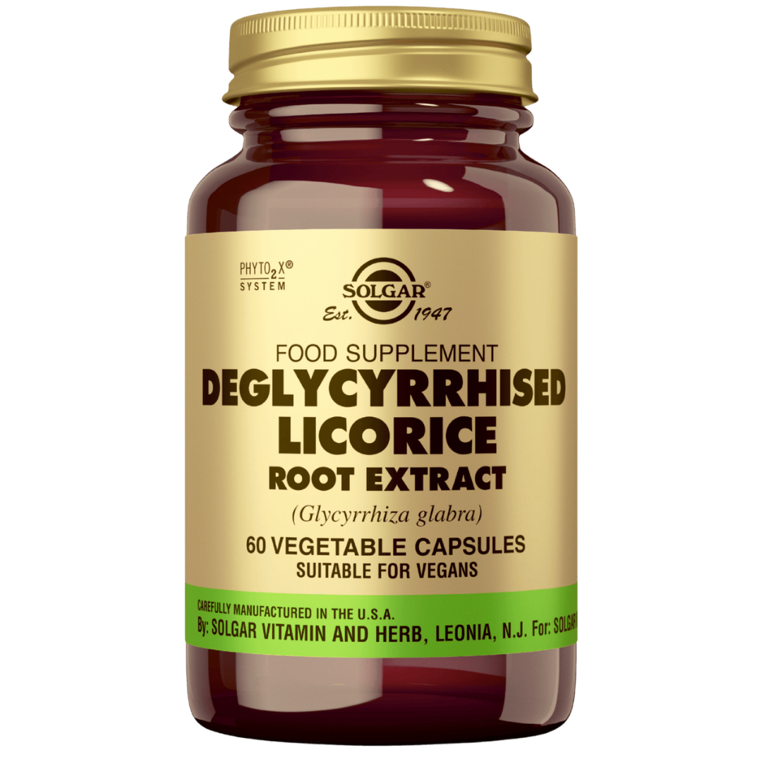 Solgar Deglycyrrhised Licorice - Lakritsijuurijauhe 60 kaps.